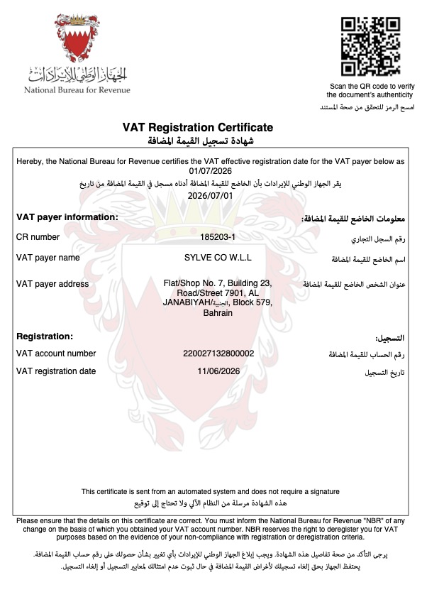 VAT Certificate